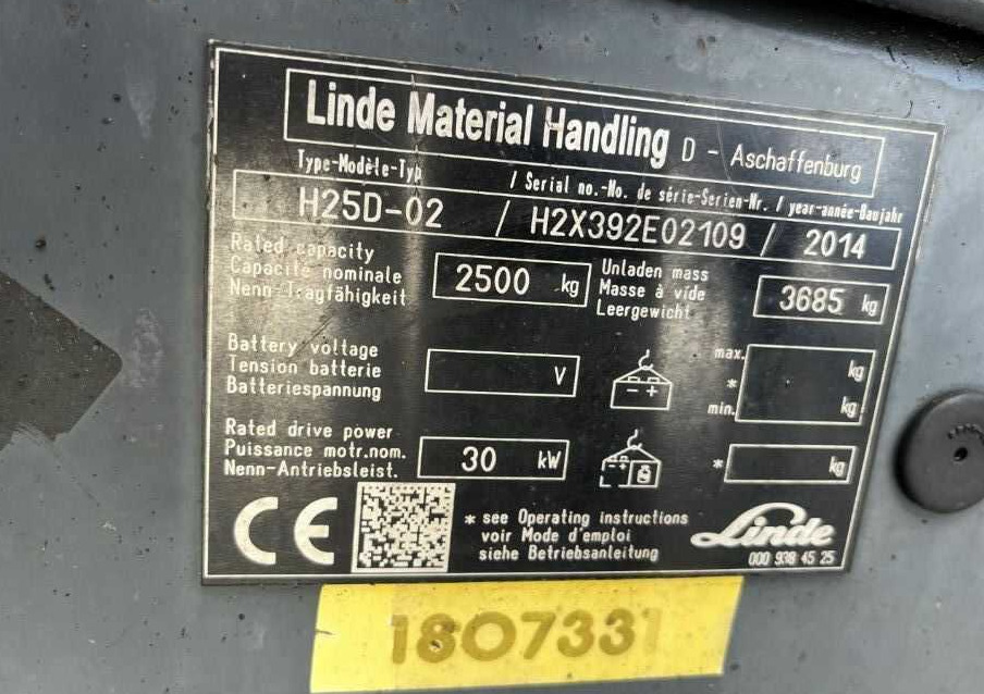 Linde H25D-02 - Dizel viljuškar: slika 4 Linde H25D-02 - Dizel viljuškar: slika 4