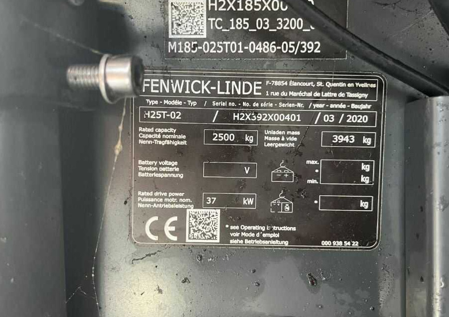 Linde H25T-02 - Gasni viljuškar: slika 4 Linde H25T-02 - Gasni viljuškar: slika 4