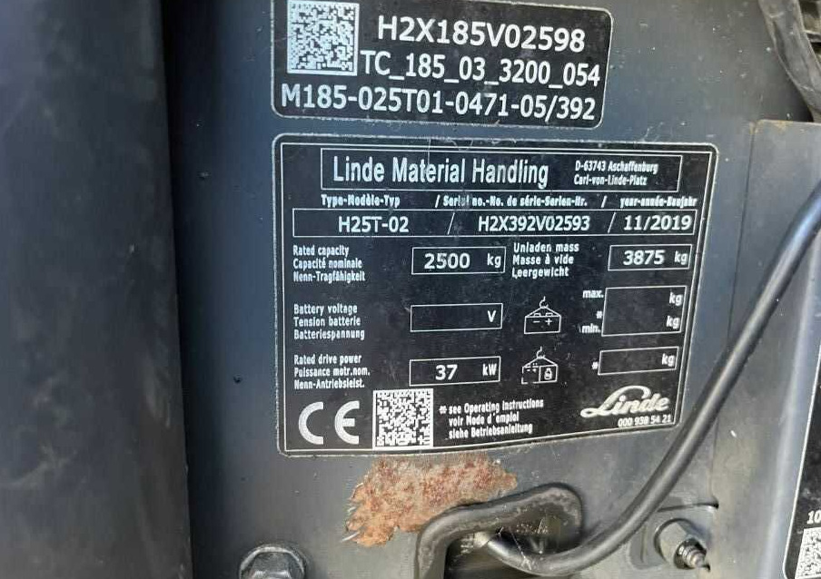 Linde H25T-02 - Gasni viljuškar: slika 4 Linde H25T-02 - Gasni viljuškar: slika 4