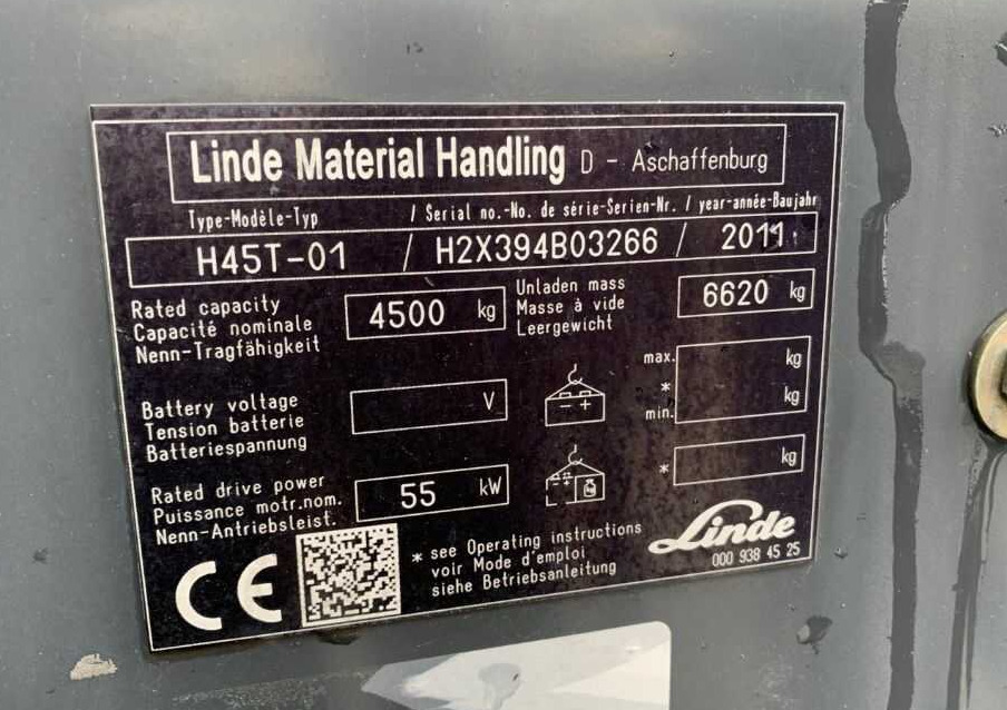 Linde H45T-01 - Gasni viljuškar: slika 2 Linde H45T-01 - Gasni viljuškar: slika 2