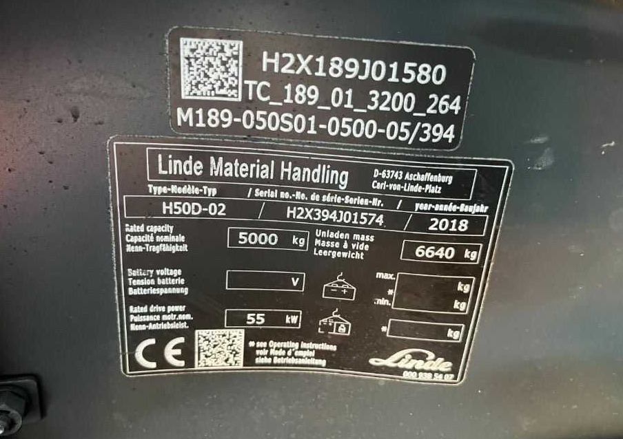 Linde H50D-02 - Dizel viljuškar: slika 4 Linde H50D-02 - Dizel viljuškar: slika 4