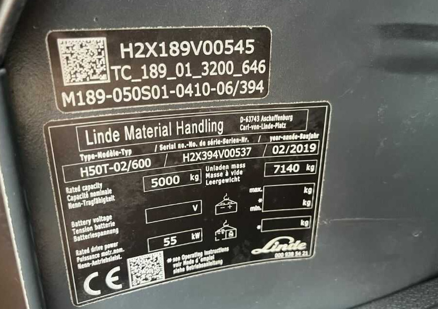 Linde H50T-02/600 - Gasni viljuškar: slika 4 Linde H50T-02/600 - Gasni viljuškar: slika 4
