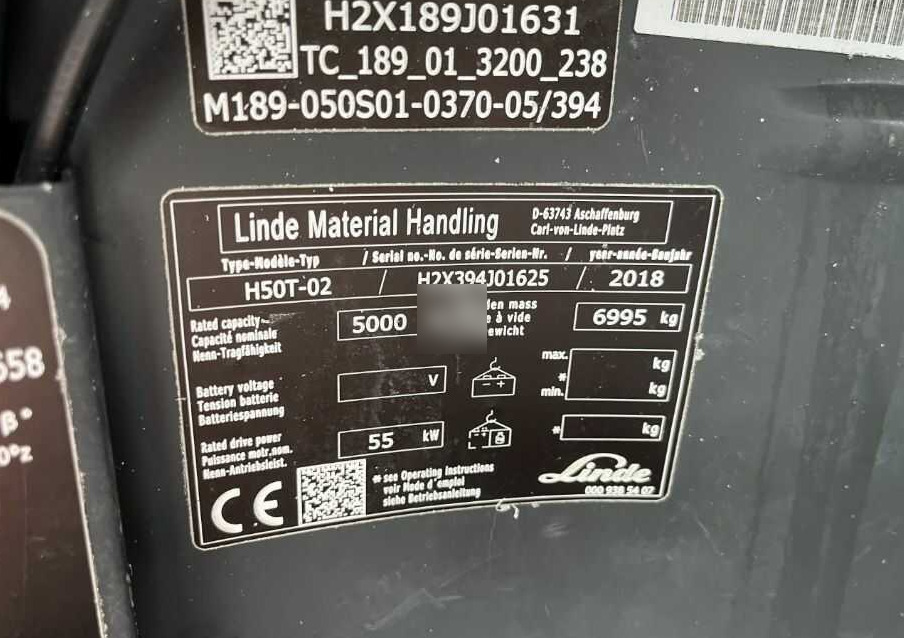 Linde H50T-02 - Gasni viljuškar: slika 4 Linde H50T-02 - Gasni viljuškar: slika 4