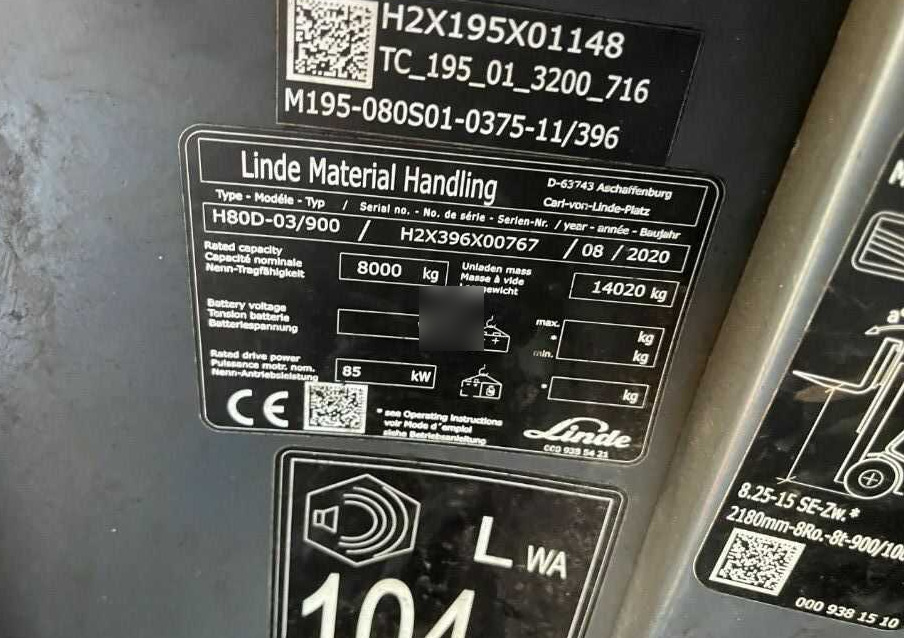 Linde H80D-03/900 - Dizel viljuškar: slika 4 Linde H80D-03/900 - Dizel viljuškar: slika 4
