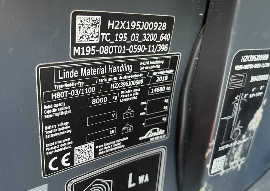 Linde H80T-03/1100 - Gasni viljuškar: slika 4 Linde H80T-03/1100 - Gasni viljuškar: slika 4