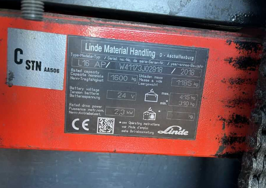 Linde L16APi - Slagač: slika 4 Linde L16APi - Slagač: slika 4