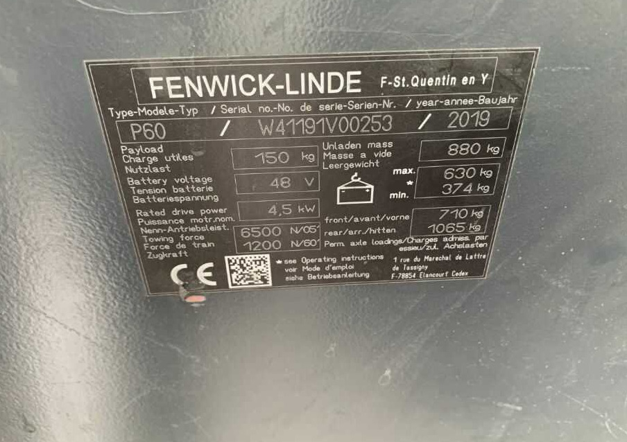Linde P60 - Vučno vozilo: slika 5 Linde P60 - Vučno vozilo: slika 5