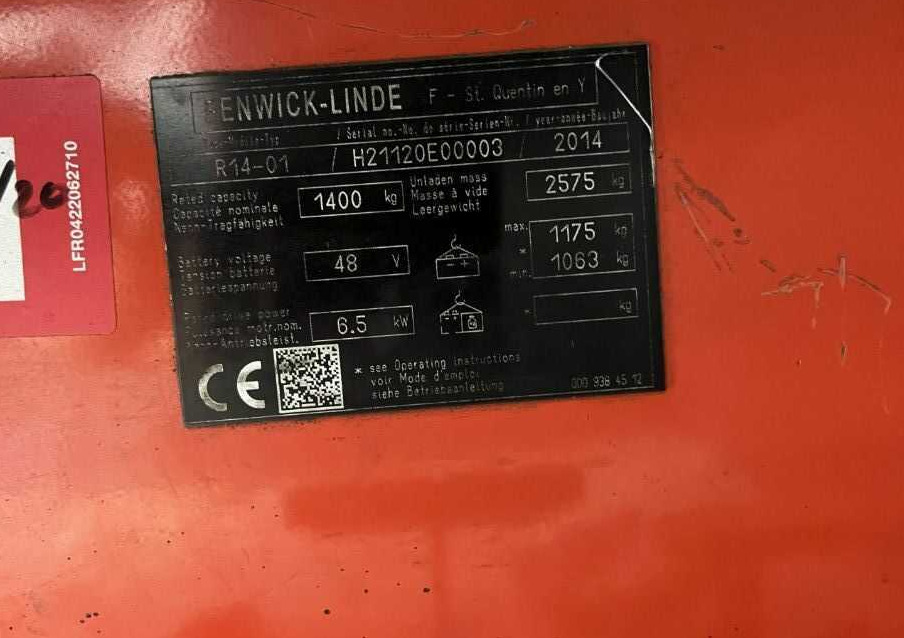 Linde R14 - Regalni viljuškar: slika 3 Linde R14 - Regalni viljuškar: slika 3