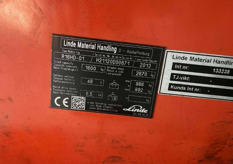 Linde R16HD-01 - Regalni viljuškar: slika 4 Linde R16HD-01 - Regalni viljuškar: slika 4
