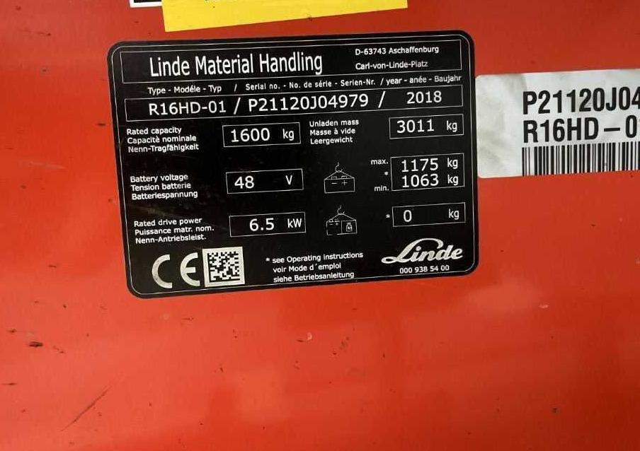 Linde R16HD-01 - Regalni viljuškar: slika 4 Linde R16HD-01 - Regalni viljuškar: slika 4