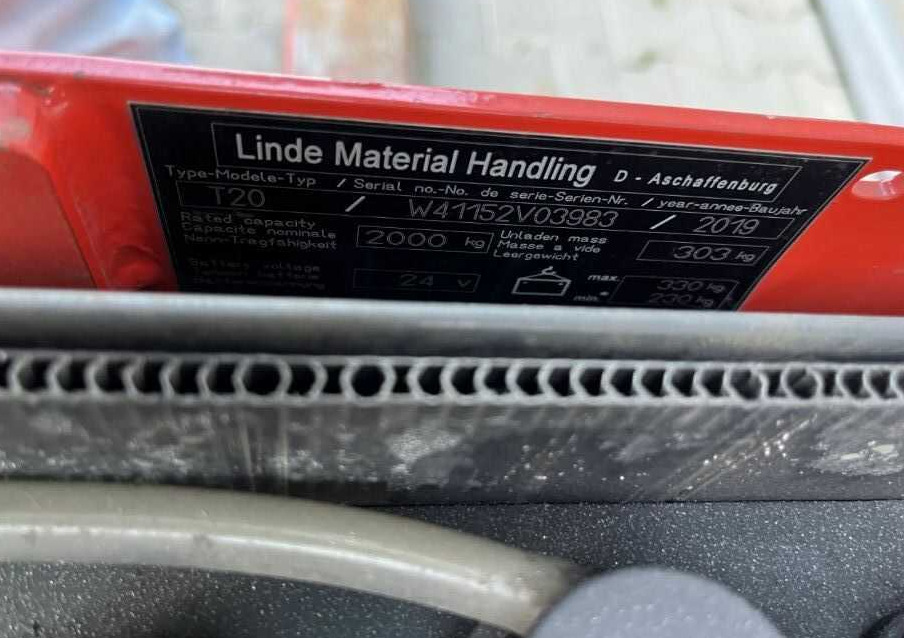 Linde T20 - Kolica za palete: slika 5 Linde T20 - Kolica za palete: slika 5