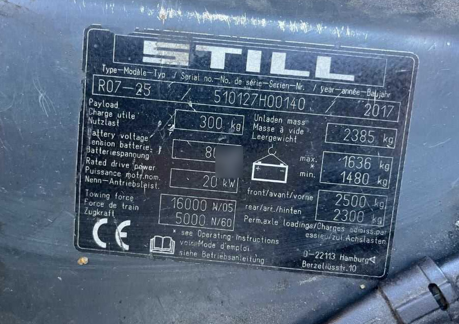 Still R07-25 - Vučno vozilo: slika 4 Still R07-25 - Vučno vozilo: slika 4