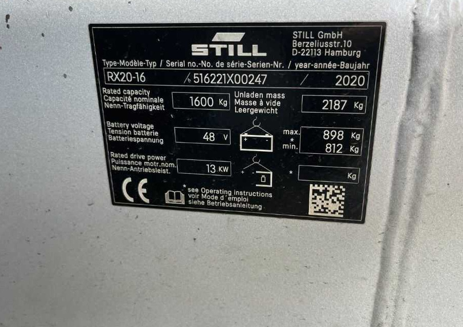 Still RX20-16 - Električni viljuškar: slika 4 Still RX20-16 - Električni viljuškar: slika 4