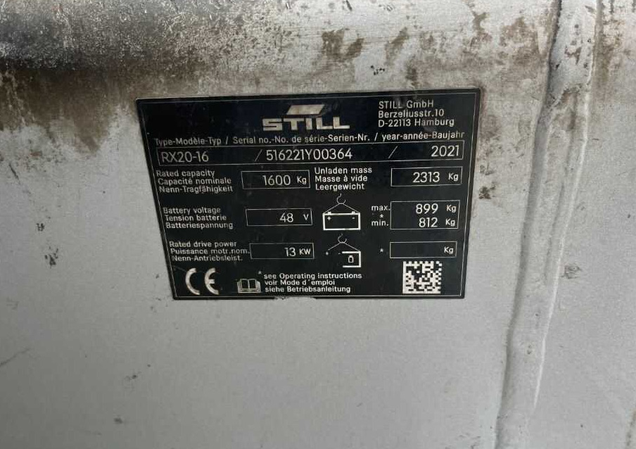 Still RX20-16 - Električni viljuškar: slika 4 Still RX20-16 - Električni viljuškar: slika 4