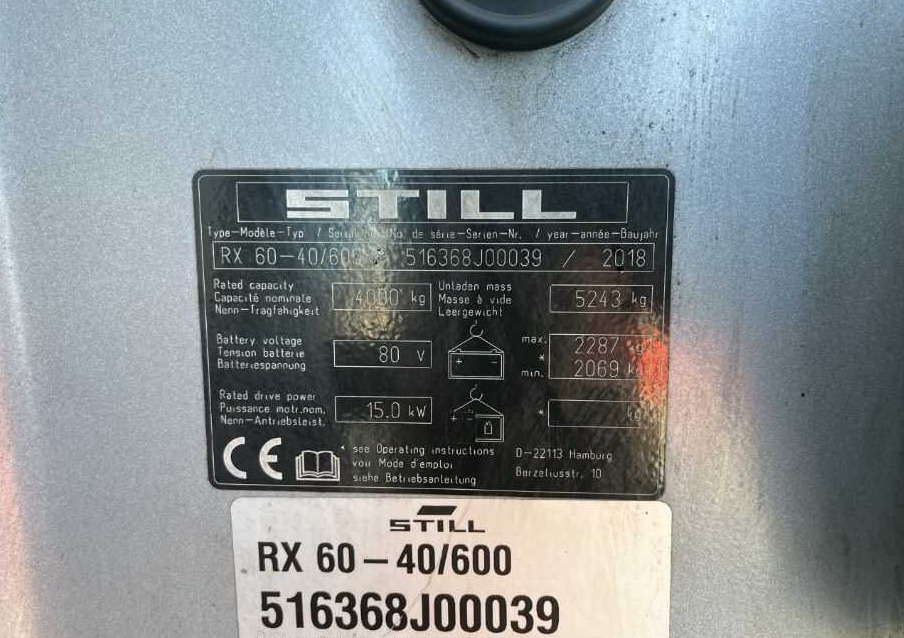 Still RX60-40/600 - Električni viljuškar: slika 4 Still RX60-40/600 - Električni viljuškar: slika 4