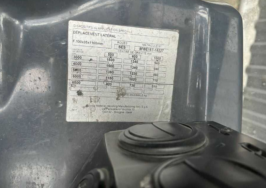 Toyota 8FBE15T - Električni viljuškar: slika 5 Toyota 8FBE15T - Električni viljuškar: slika 5