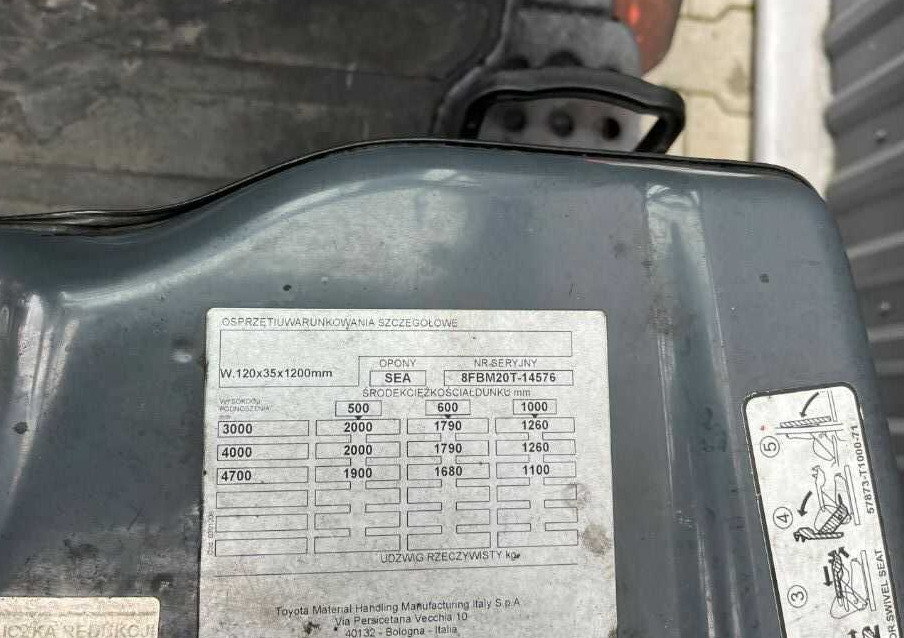 Toyota 8FBM20T - Električni viljuškar: slika 5 Toyota 8FBM20T - Električni viljuškar: slika 5