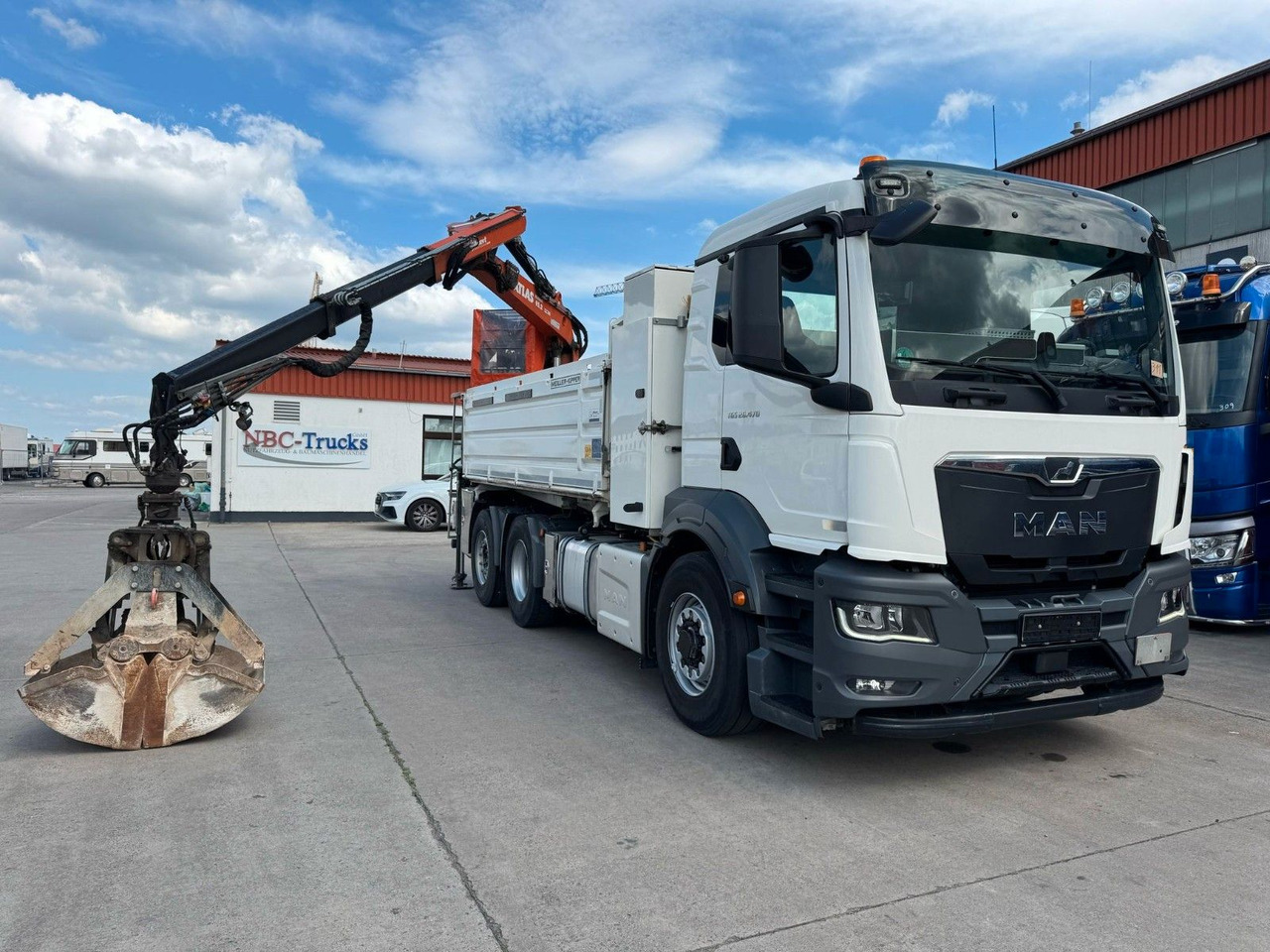 MAN TGS 26.470*ATLAS*MEILLER-KIPPER*DREISEITENKIPPER - Istovarivač, Kamion sa dizalicom: slika 1 MAN TGS 26.470*ATLAS*MEILLER-KIPPER*DREISEITENKIPPER - Istovarivač, Kamion sa dizalicom: slika 1