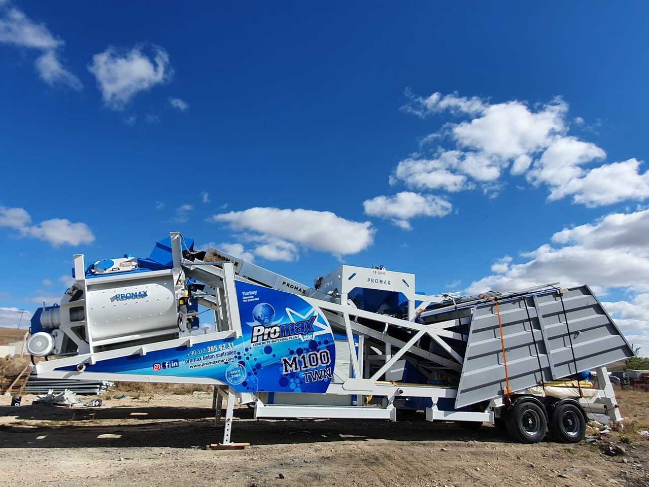 PROMAX MOBILE CONCRETE BATCHING PLANT M100-TWN (100m3/h) - Fabrika betona: slika 3 PROMAX MOBILE CONCRETE BATCHING PLANT M100-TWN (100m3/h) - Fabrika betona: slika 3