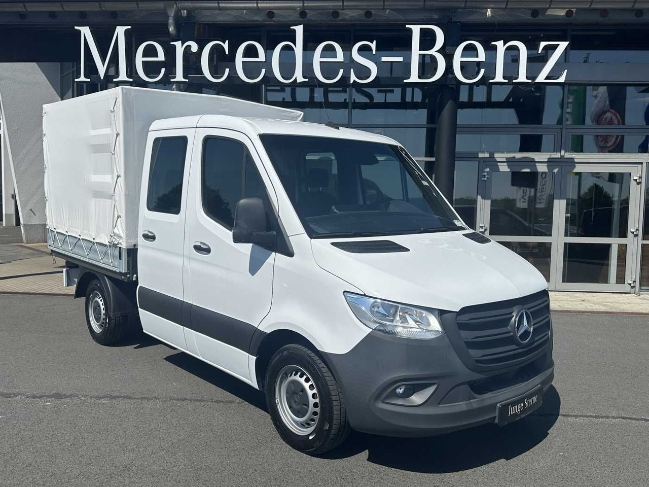 Mercedes-Benz Sprinter 215 CDI DoKa 9G Klima AHK Tempomat SHZ - Dostavno vozilo sa otvorenom sandukom: slika 1 Mercedes-Benz Sprinter 215 CDI DoKa 9G Klima AHK Tempomat SHZ - Dostavno vozilo sa otvorenom sandukom: slika 1