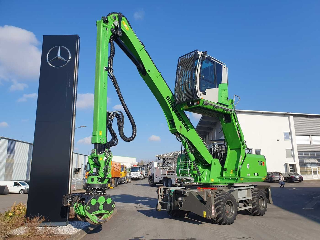 Sennebogen 718 / inkl. Albach Fällzange / nur 2.148h! - Bager za obradu otpada/ Industrije: slika 1 Sennebogen 718 / inkl. Albach Fällzange / nur 2.148h! - Bager za obradu otpada/ Industrije: slika 1