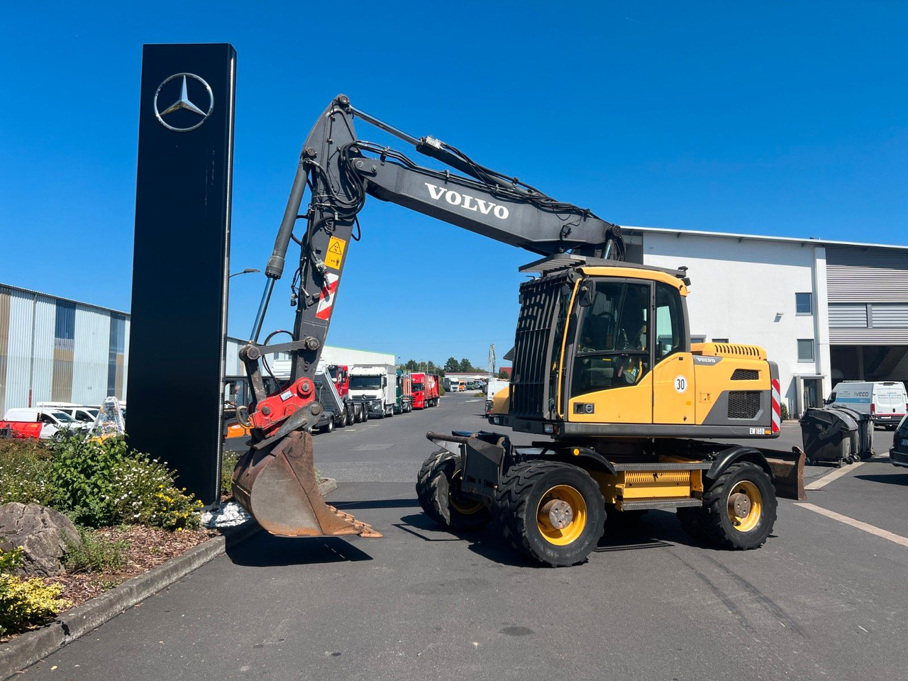 Volvo EW160D / 2014 / 1xTieflöffel / Forstschutzgitter - Bager točkaš: slika 1 Volvo EW160D / 2014 / 1xTieflöffel / Forstschutzgitter - Bager točkaš: slika 1