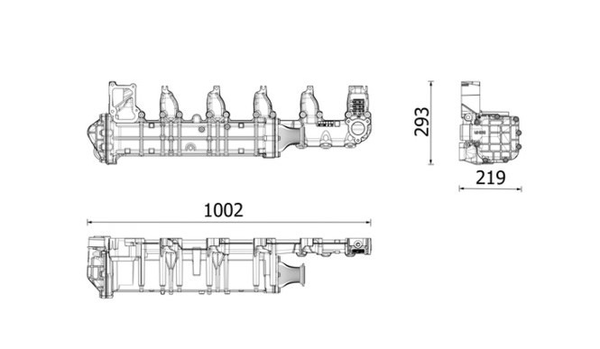 MAHLE EGR Mercedes-Benz Actros MP4/ MP5/ Antos/ Arocs EURO 6 A4711406675 - EGR hladnjak za Kamion: slika 3 MAHLE EGR Mercedes-Benz Actros MP4/ MP5/ Antos/ Arocs EURO 6 A4711406675 - EGR hladnjak za Kamion: slika 3