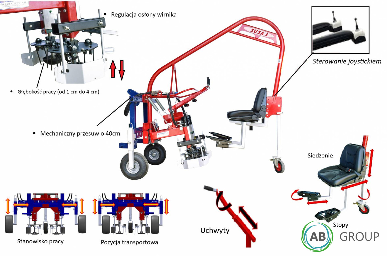 Jagoda single-row weed weeder ZUZA 3 - Oprema za obradu zemljišta: slika 4 Jagoda single-row weed weeder ZUZA 3 - Oprema za obradu zemljišta: slika 4