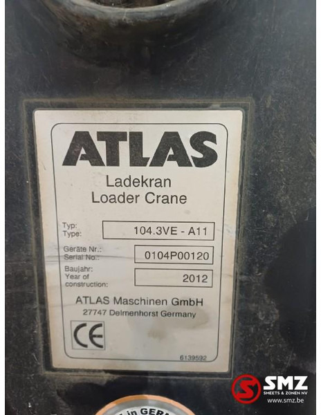 Atlas Occ Autolaadkraan Atlas 104.3VE - Platforma: slika 5 Atlas Occ Autolaadkraan Atlas 104.3VE - Platforma: slika 5
