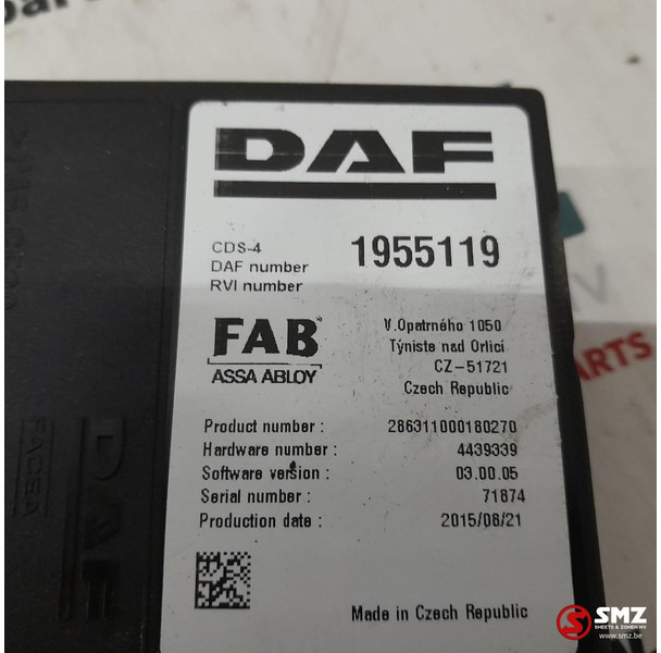 DAF Occ ECU CDS4 regeleenheid DAF - Upravljačka jedinica za Kamion: slika 5 DAF Occ ECU CDS4 regeleenheid DAF - Upravljačka jedinica za Kamion: slika 5