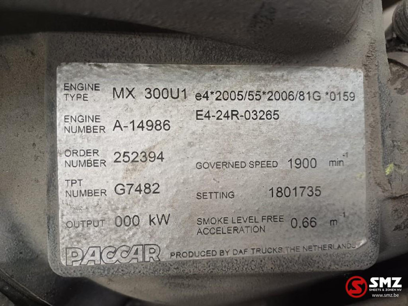 DAF Occ motor MX300 KW DAF - Motor za Kamion: slika 5 DAF Occ motor MX300 KW DAF - Motor za Kamion: slika 5