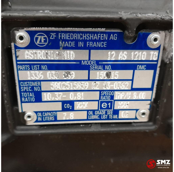 Iveco Occ versnellingsbak 12AS1210TO Iveco - Menjač za Kamion: slika 5 Iveco Occ versnellingsbak 12AS1210TO Iveco - Menjač za Kamion: slika 5