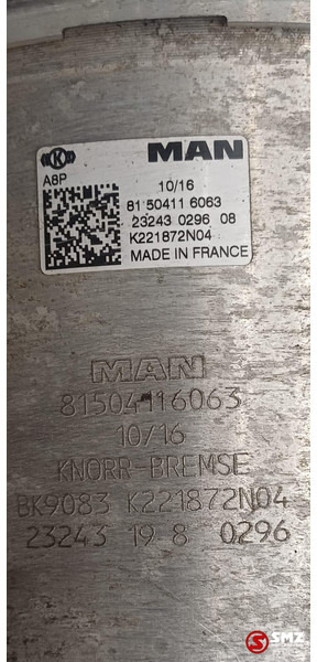 MAN Occ remklauw + wielnaaf + remcilinder links MAN - Sklopovi kočnice za Kamion: slika 5 MAN Occ remklauw + wielnaaf + remcilinder links MAN - Sklopovi kočnice za Kamion: slika 5