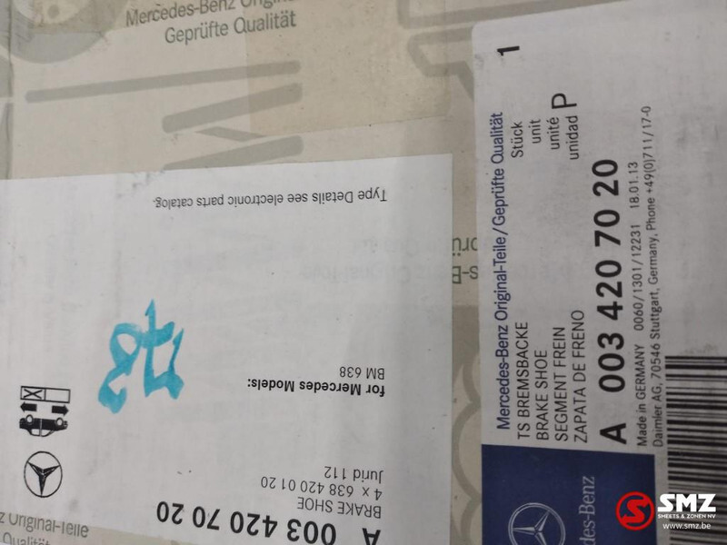 Mercedes-Benz Remschoen achter mercedes vito w638 a0034207020 - Delovi kočnica za Kamion: slika 2 Mercedes-Benz Remschoen achter mercedes vito w638 a0034207020 - Delovi kočnica za Kamion: slika 2