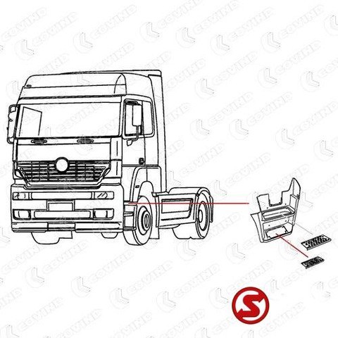 Mercedes-Benz Trede axor links rechts - Prag za Kamion: slika 2 Mercedes-Benz Trede axor links rechts - Prag za Kamion: slika 2