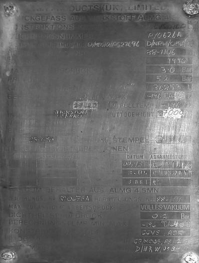 Aurepa gas tank semi trailer for oxygen, nitrogen, argon cryogenic - Prikolica cisterna: slika 3 Aurepa gas tank semi trailer for oxygen, nitrogen, argon cryogenic - Prikolica cisterna: slika 3