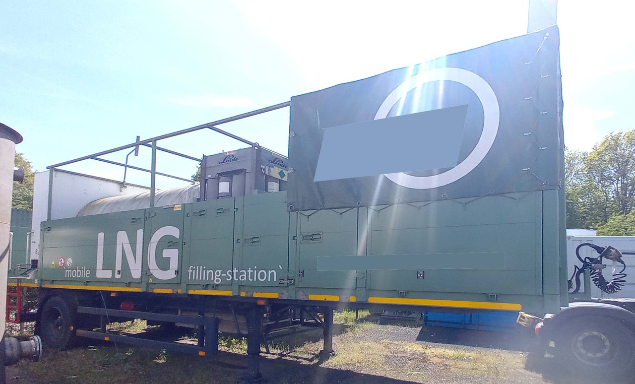Messer Griesheim Gas tank semi-trailer used for LNG/CNG mobile filling station Methan Gas Cryogenic - Poluprikolica cisterna: slika 1 Messer Griesheim Gas tank semi-trailer used for LNG/CNG mobile filling station Methan Gas Cryogenic - Poluprikolica cisterna: slika 1