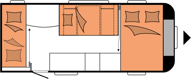 DE LUXE 490 KMF - Kamp prikolica: slika 2 DE LUXE 490 KMF - Kamp prikolica: slika 2
