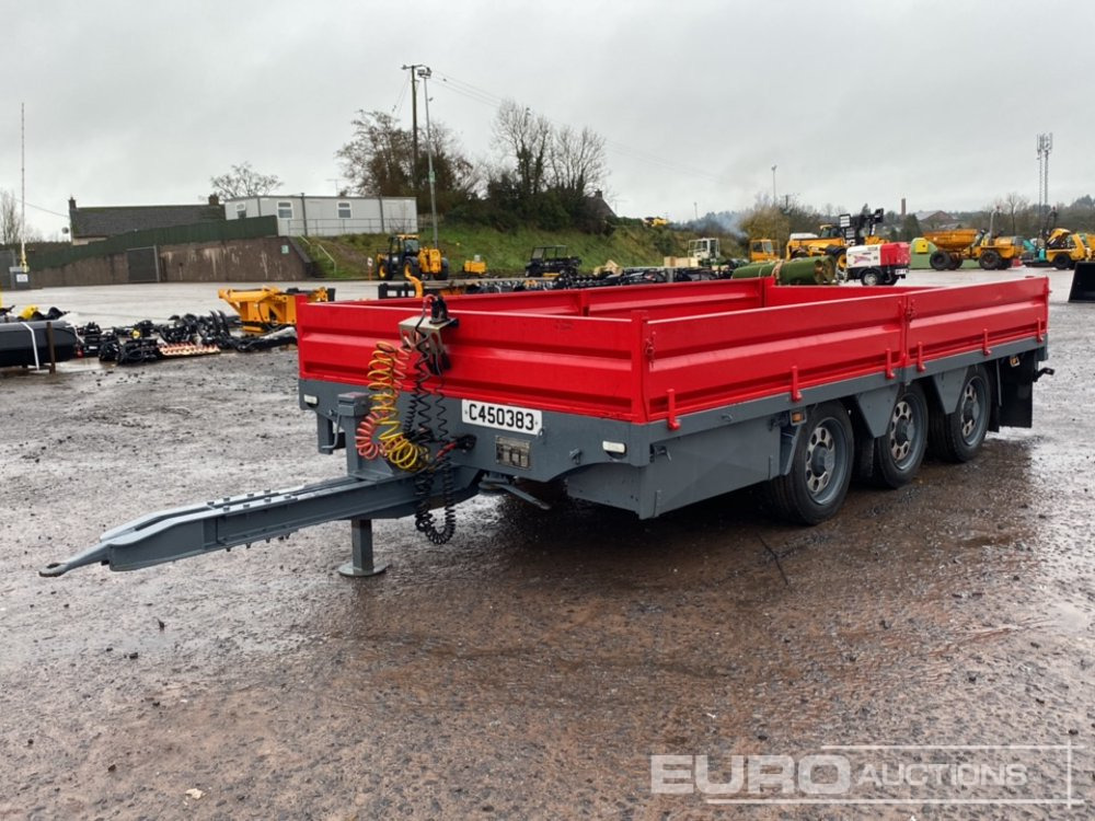 2013 Dooley 10 Ton Tri-Axle Drop Side Drag Trailer - Plato prikolica: slika 1 2013 Dooley 10 Ton Tri-Axle Drop Side Drag Trailer - Plato prikolica: slika 1