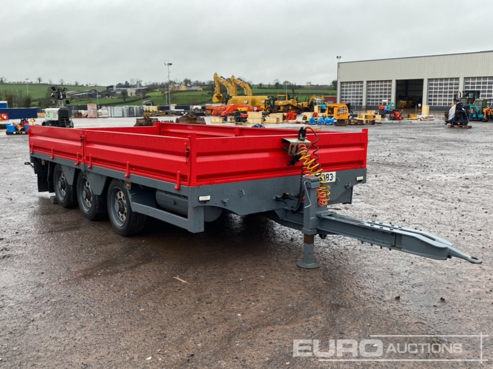 2013 Dooley 10 Ton Tri-Axle Drop Side Drag Trailer - Plato prikolica: slika 4 2013 Dooley 10 Ton Tri-Axle Drop Side Drag Trailer - Plato prikolica: slika 4