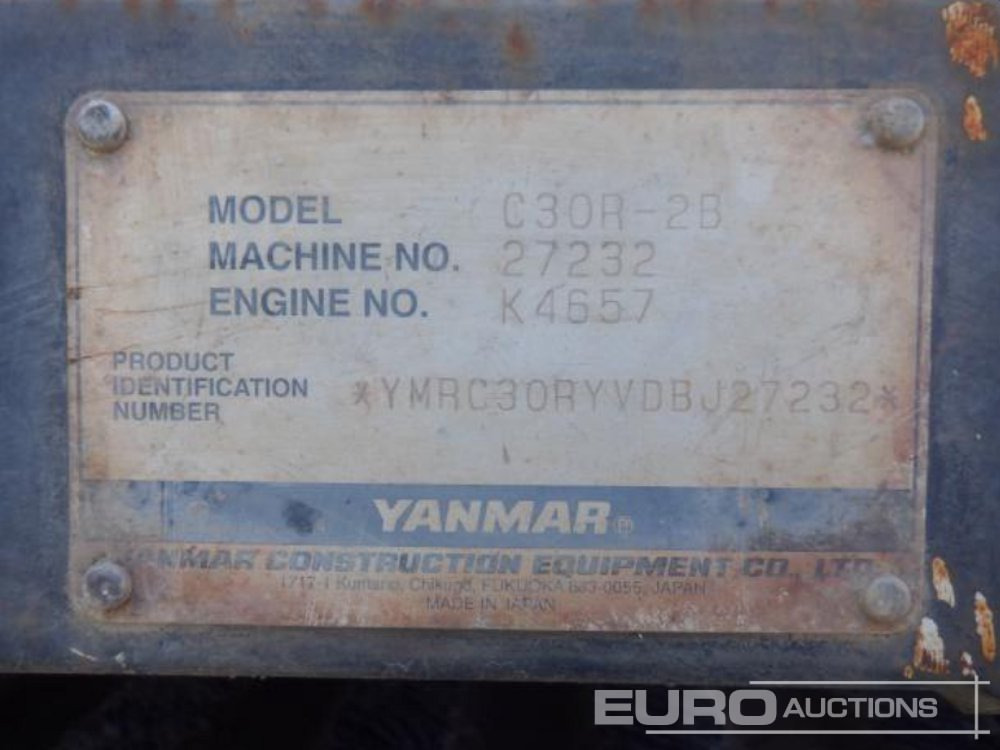 Kiper guseničar 2013 Yanmar C30R-2B: slika 10 Kiper guseničar 2013 Yanmar C30R-2B: slika 10