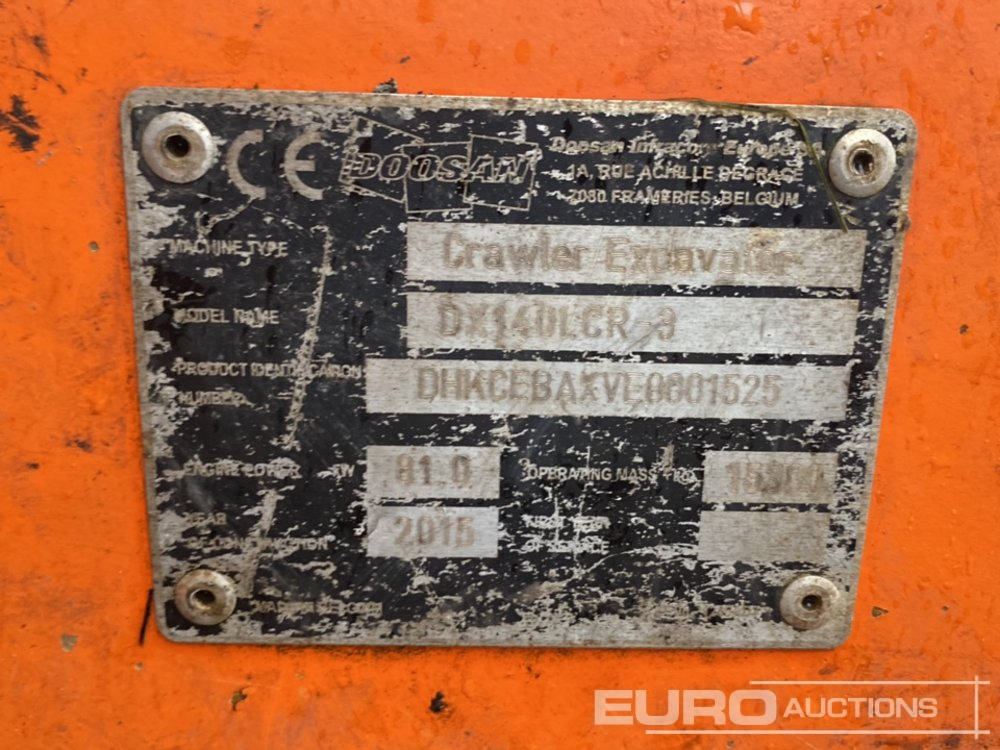 Bager guseničar 2015 Doosan DX140 LCR-3: slika 29 Bager guseničar 2015 Doosan DX140 LCR-3: slika 29