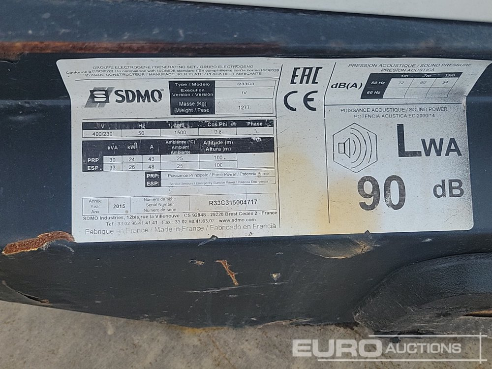Set generatora 2015 SDMO R33C3: slika 27