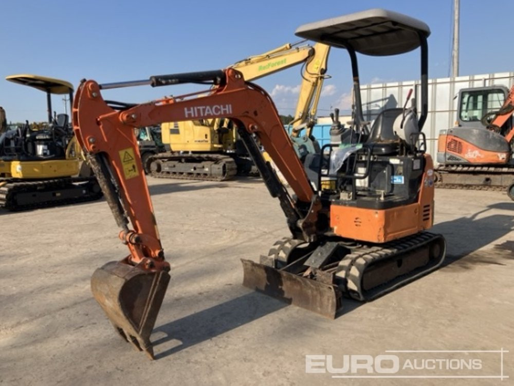 2016 Hitachi ZX17U-5A Rubber Tracks, Blade, Offset, Bucket, Canopy - Mini bager: slika 1 2016 Hitachi ZX17U-5A Rubber Tracks, Blade, Offset, Bucket, Canopy - Mini bager: slika 1