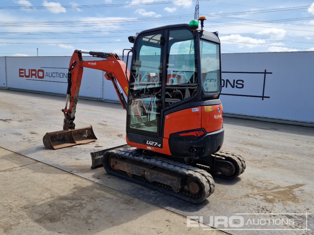 2016 Kubota U27-4 - Mini bager: slika 3 2016 Kubota U27-4 - Mini bager: slika 3