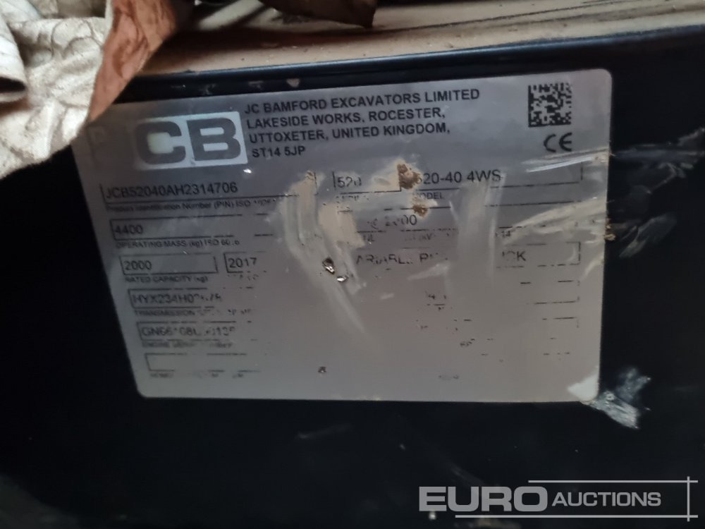 2017 JCB 520-40 - Teleskopski upravljač: slika 1 2017 JCB 520-40 - Teleskopski upravljač: slika 1