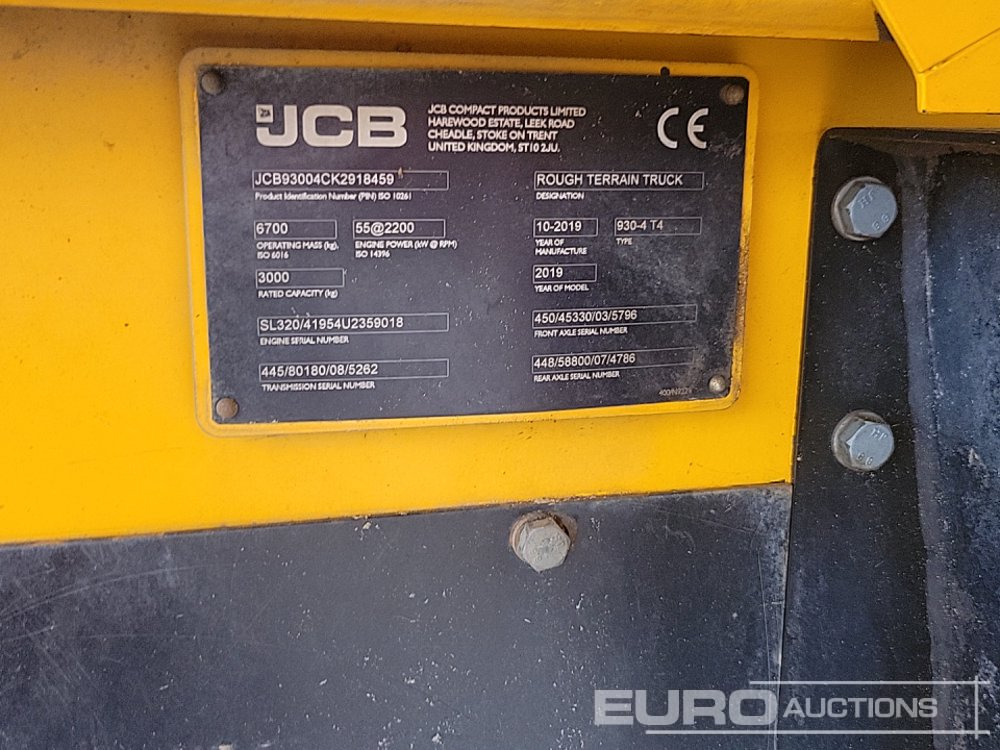 Terenski viljuškar 2019 JCB 930-4: slika 41