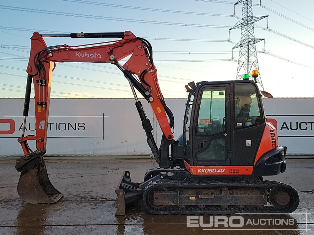 2019 Kubota KX080-4A - Mini bager: slika 2 2019 Kubota KX080-4A - Mini bager: slika 2