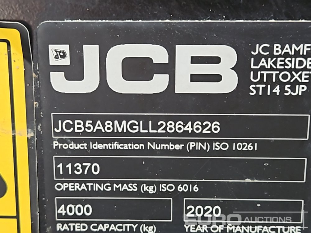 Teleskopski upravljač 2020 JCB 540-140 Hi Viz: slika 45