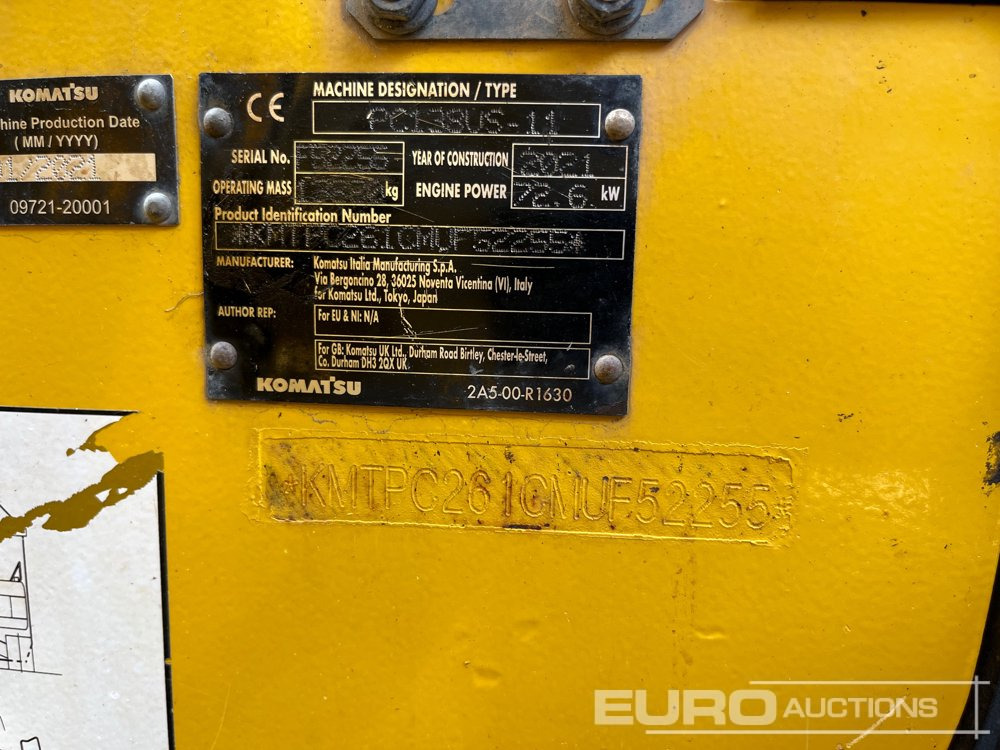 2021 Komatsu PC138US-11 - Bager guseničar: slika 2 2021 Komatsu PC138US-11 - Bager guseničar: slika 2